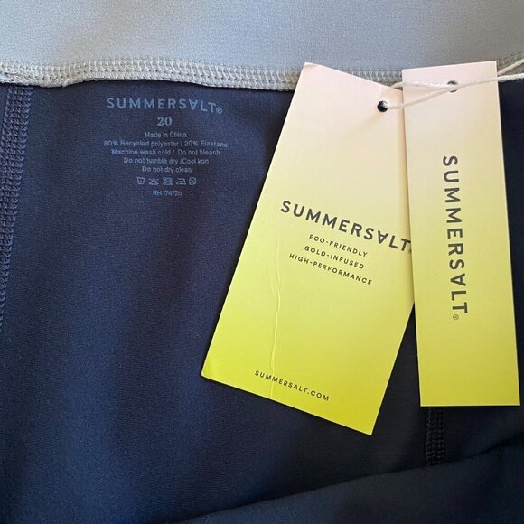 Summersalt The Cross-Waist Straight-Leg Leggings, NWT $95 Black Women’s Size 20 - Picture 8 of 9